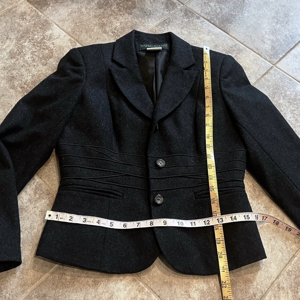 NEW Harve Benard Women’s Wool Blazer Jacket Charcoal Gray Size 4 Petite - Picture 8 of 9